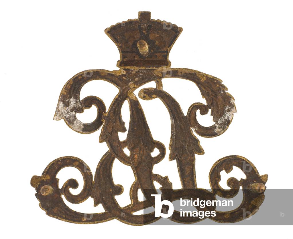 Sabretache or pouch ornament, 9th Bengal Lancers, 1886-1901 (gilt)