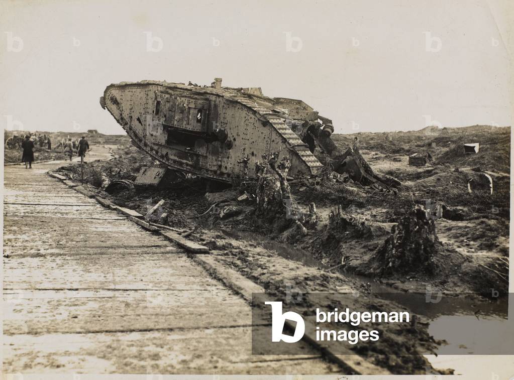 Locality 55 on the Menin Road, 1918 (b/w photo)