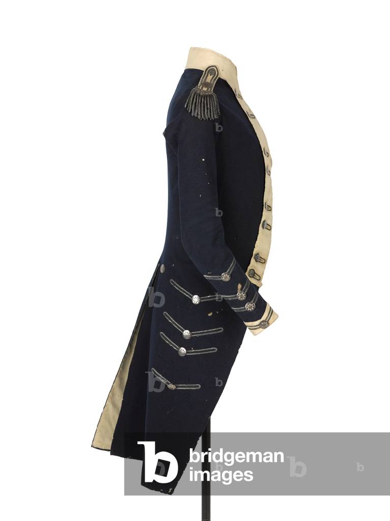 Officers coatee, pattern 1784, 1787 circa (fabric)
