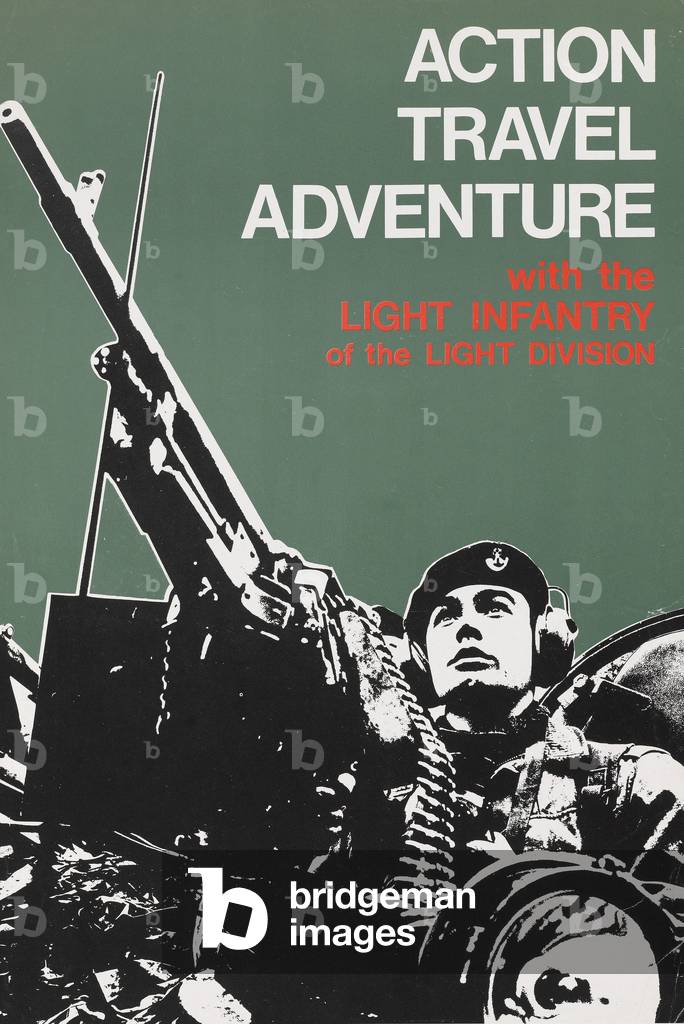 Action, Travel, Adventure, with the Light Infantry of the Light Division, UK, 1974 (poster)