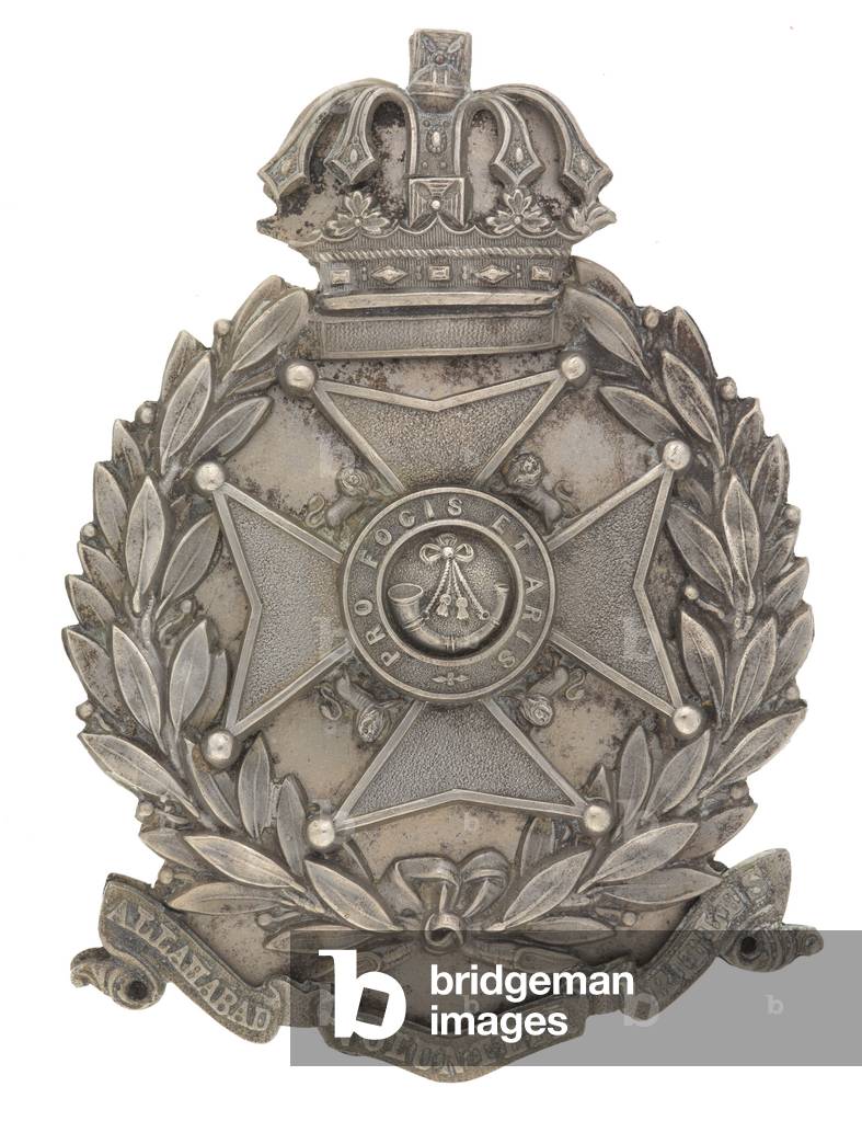 Pouch belt plate, Allahabad Volunteer Rifles, 1871-1901 (metal)