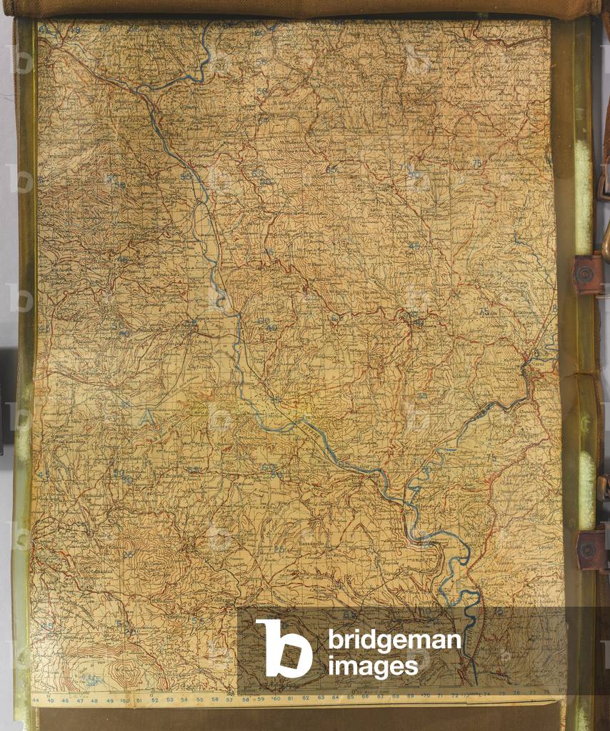 Map case used by Brigadier (later Major General) Joseph Charles Haydon CB, DSO, OBE (1899-1970) while serving as commander of 1st Guards Brigade in Italy, 1944 (case, map)