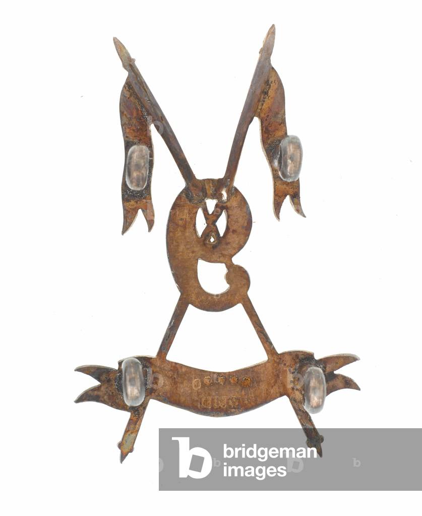 Helmet badge, 9th Hodsons Horse, 1903-1922 (silver)