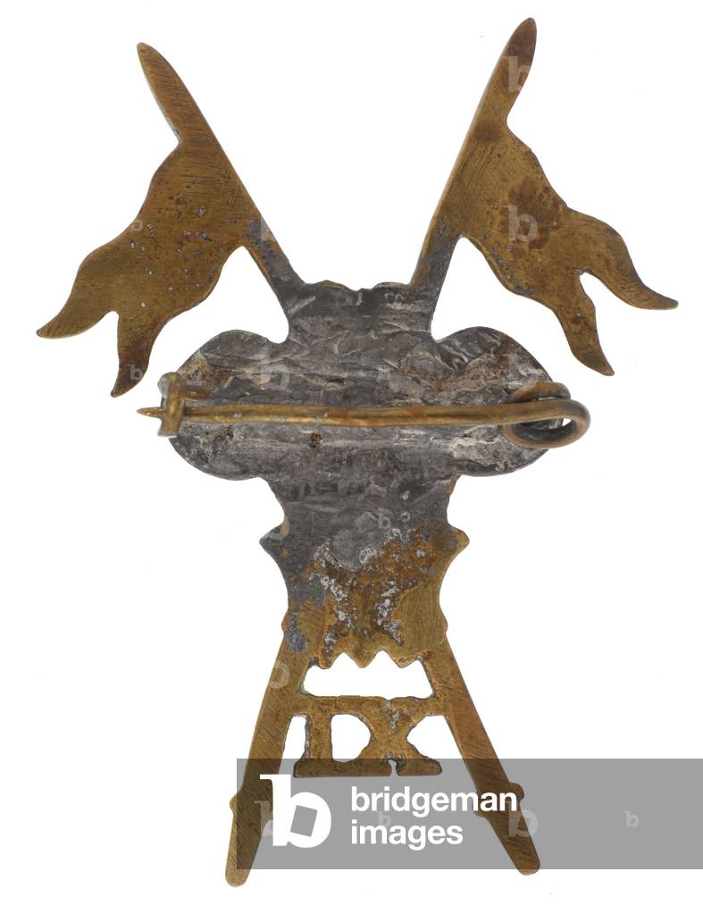 Bearers badge, 11th (The Prince of Waless Own) Regiment of Bengal Lancers, 1876-1922 (brass)