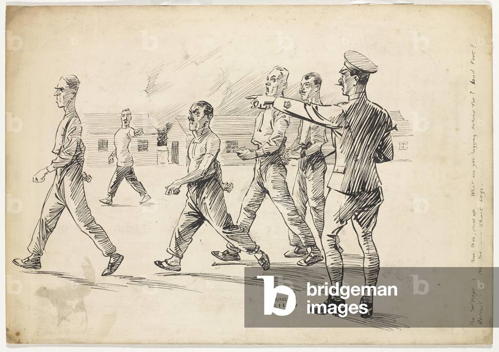 What are you lagging behind for?, c.1945 (pen & ink on paper)