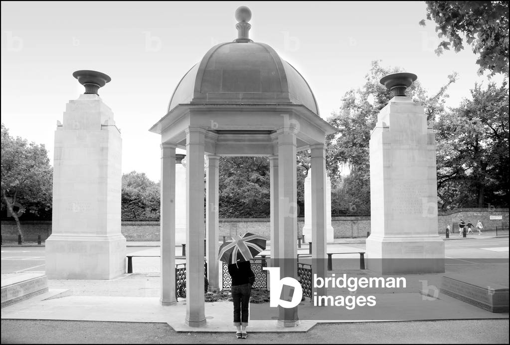 Memorial Gates, Constitution Hill, 2008 (b/w photo)