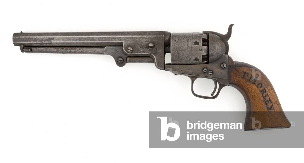 Colt .36 inch percussion revolver, Navy model, c.1856 (revolver, percussion, .36 in, Colt, Navy)