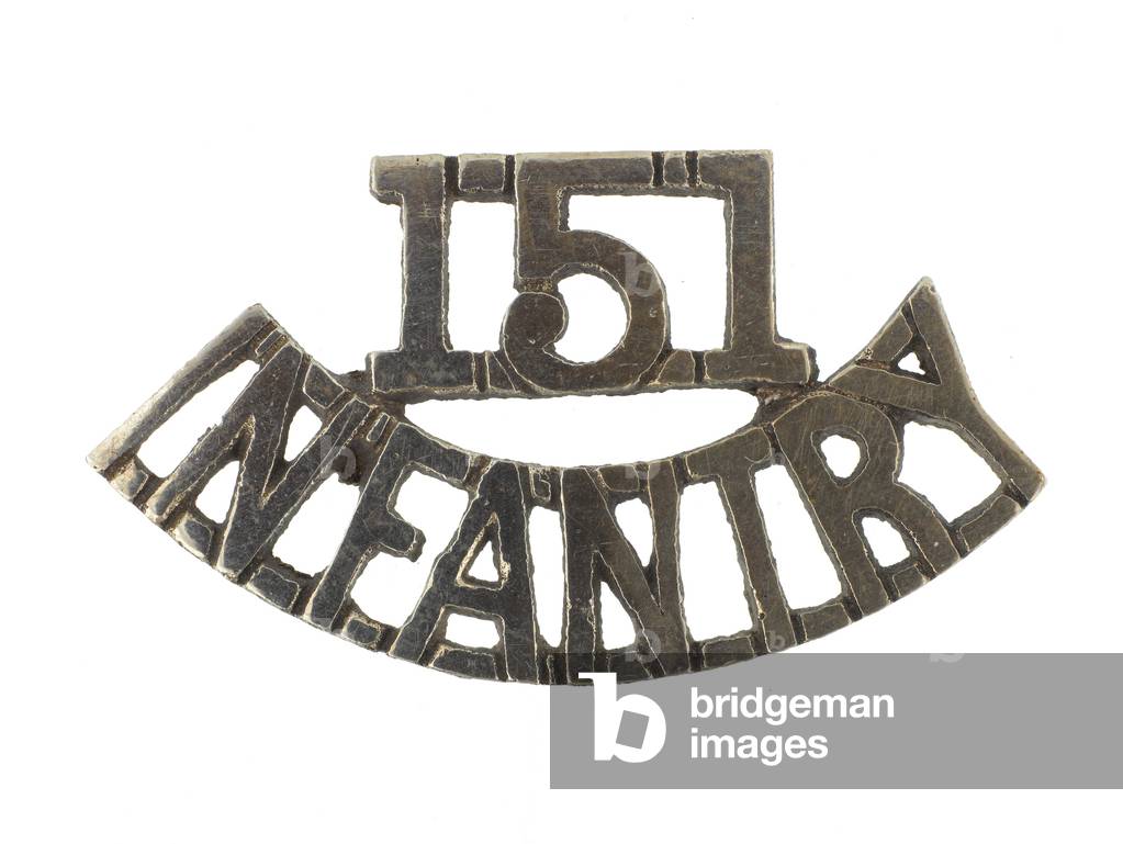 Shoulder title, 2nd Battalion, 151st Infantry, 1918-1920 (metal)