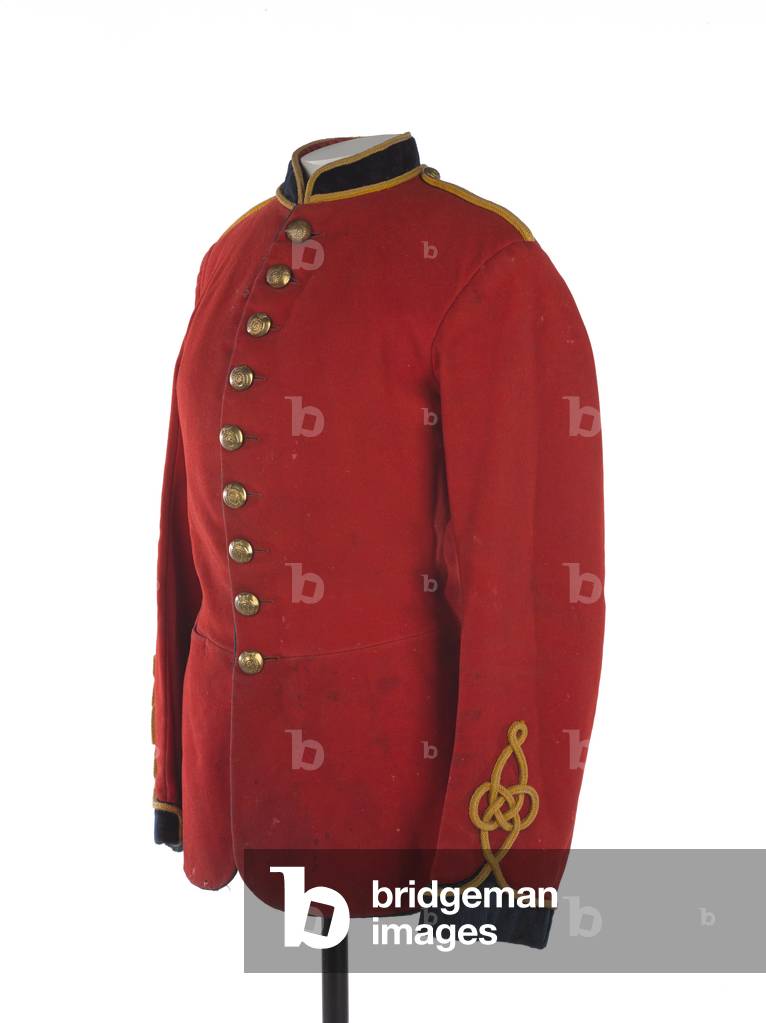 Full dress sappers tunic, Corps of Royal Engineers, 1883 circa (fabric)