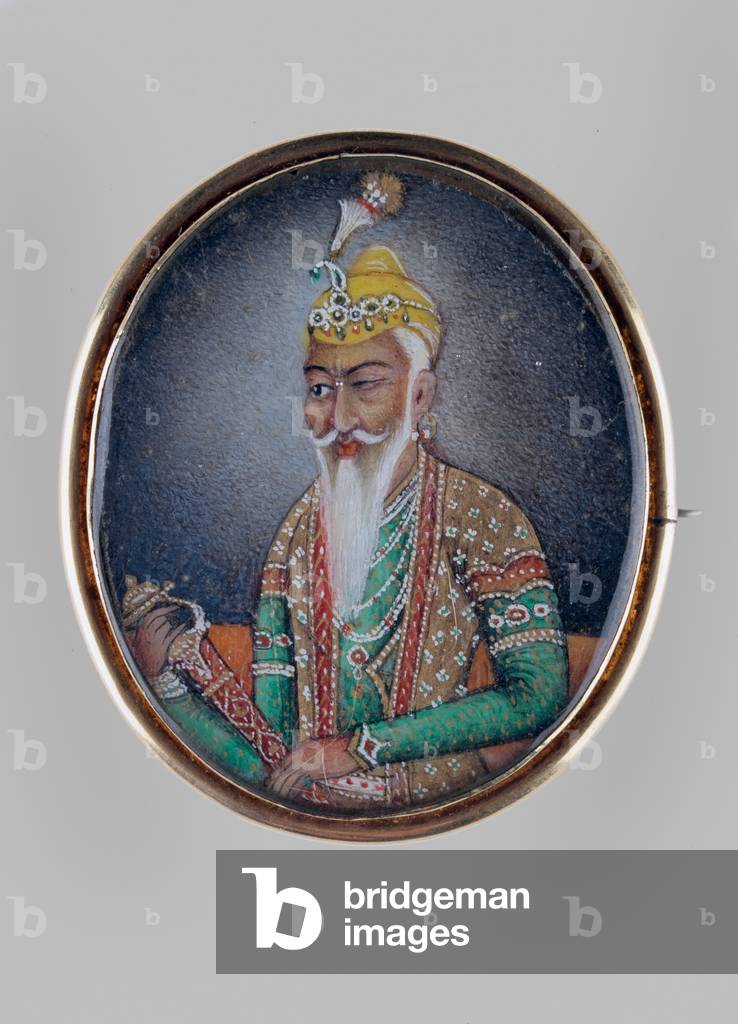 Maharaja Ranjit Singh, 1839 circa (miniature on ivory)