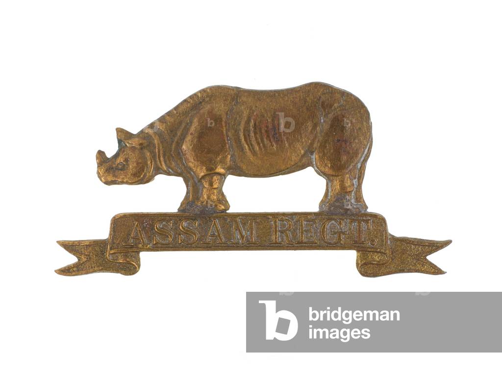 Cap badge, Assam Regiment, 1941-1947 (brass)