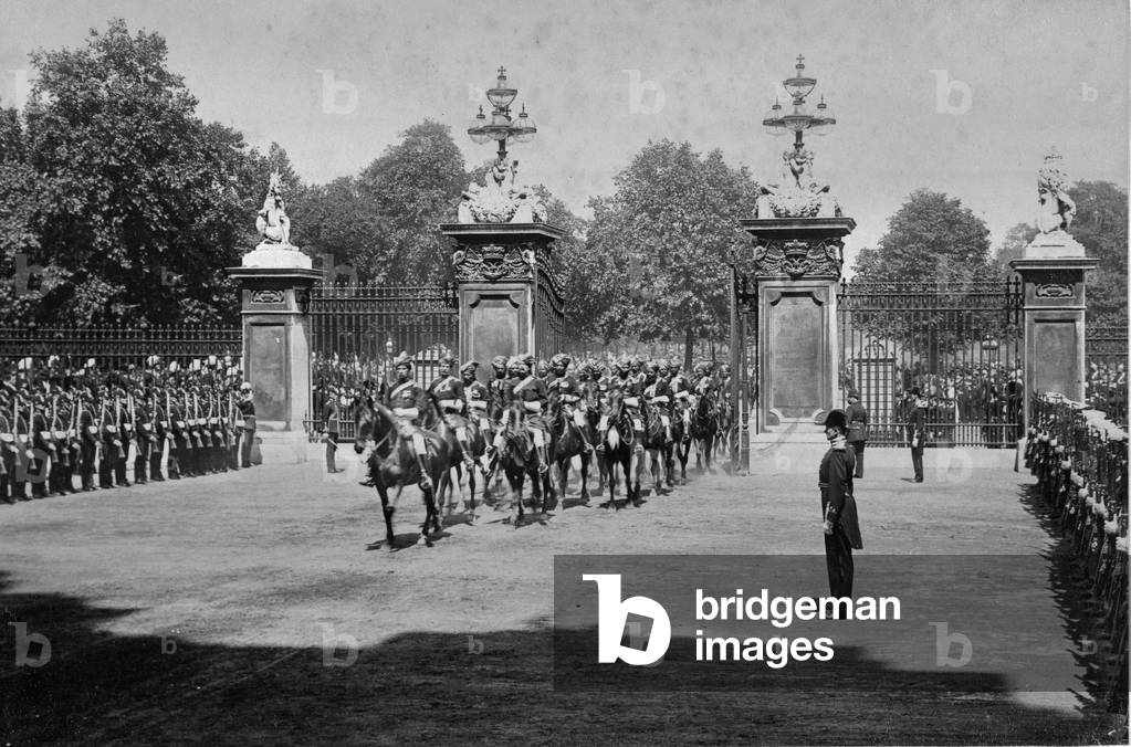Queen Victoria's Diamond Jubilee Procession, 22 June 1897 (b/w photo)