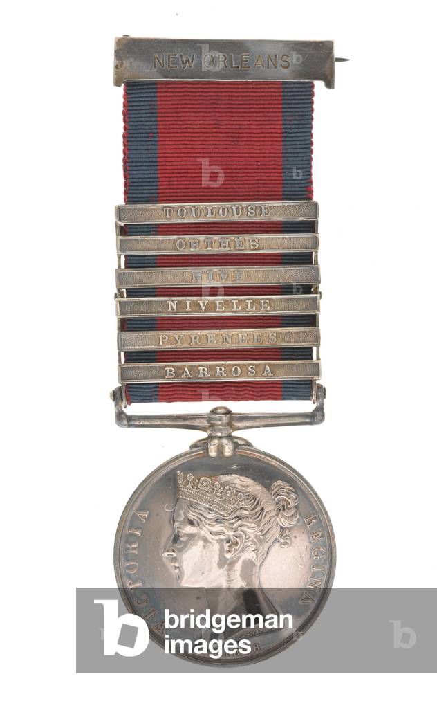 Military General Service Medal 1793-1814, Lieutenant Daniel Forbes, 95th Rifles (metal)