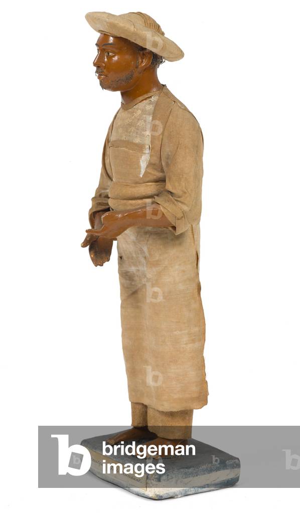 Khidmudgar or Table Attendant, terracotta figurine, India, c.1880 (statuette)