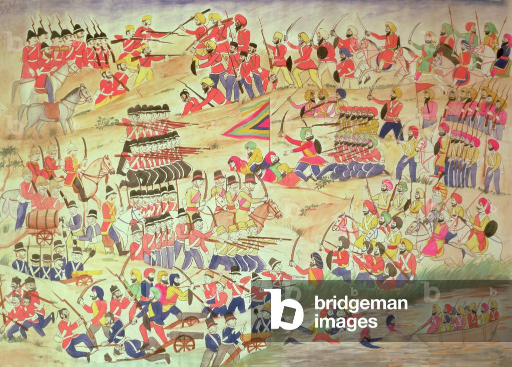 An Incident during the Sikh Wars, (w/c on paper)