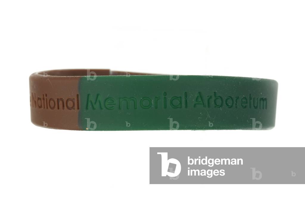 National Memorial Arboretum charity wrist band, 2013 (rubber)