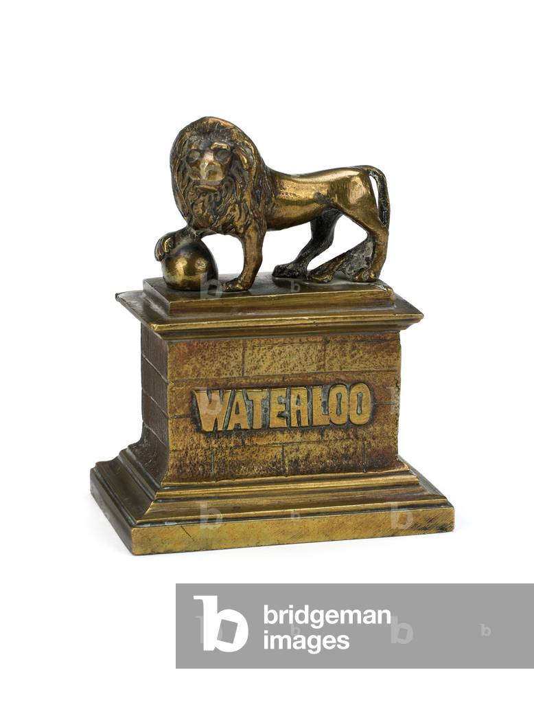 Brass model of the Butte de Lion monument, Waterloo, c.1830 (model)