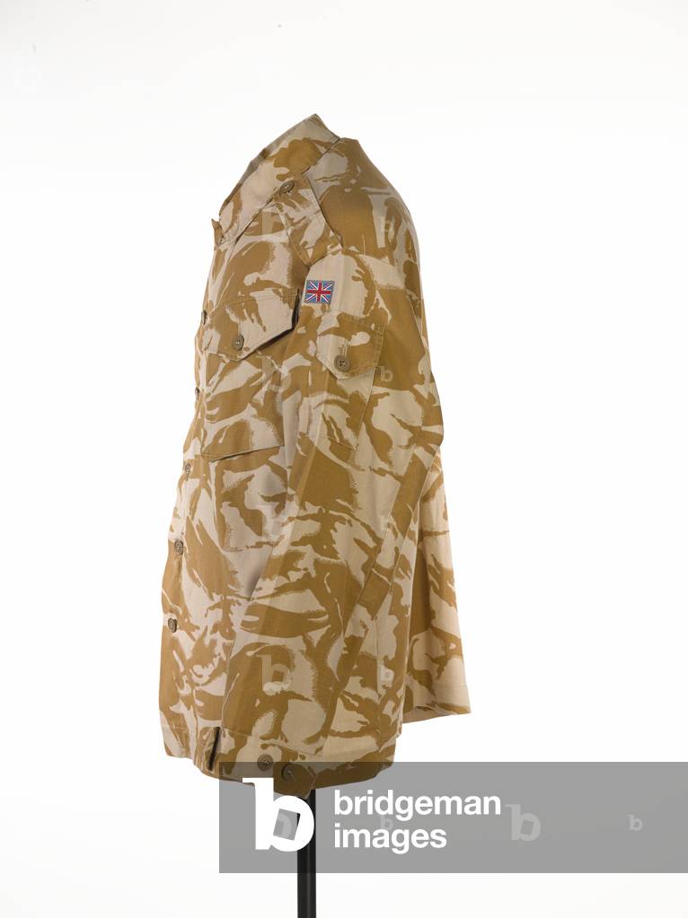 Desert disruptive pattern combat jacket worn by Corporal Mark Hardy, 2004 circa (fabric)