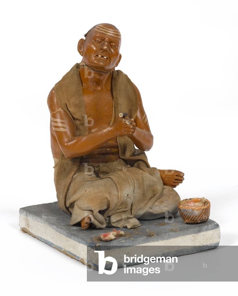 Religious mendicant, terracotta figurine, India, c.1880 (statuette)