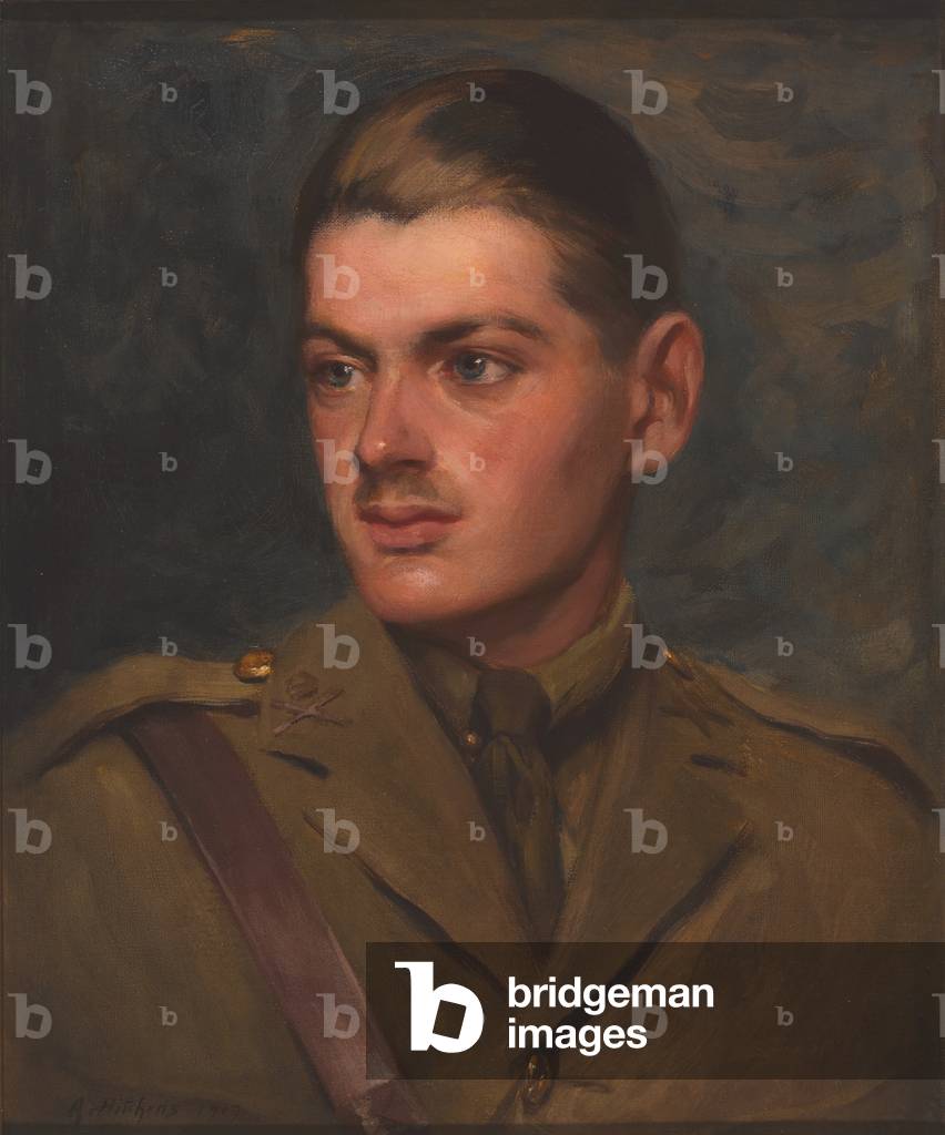 An Officer of the Machine Gun Corps, 1917. (oil on canvas)