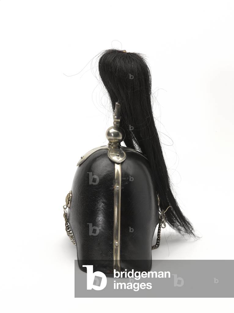 Officers helmet, Royal Jersey Militia Rifle Company, 1854 circa (leather)