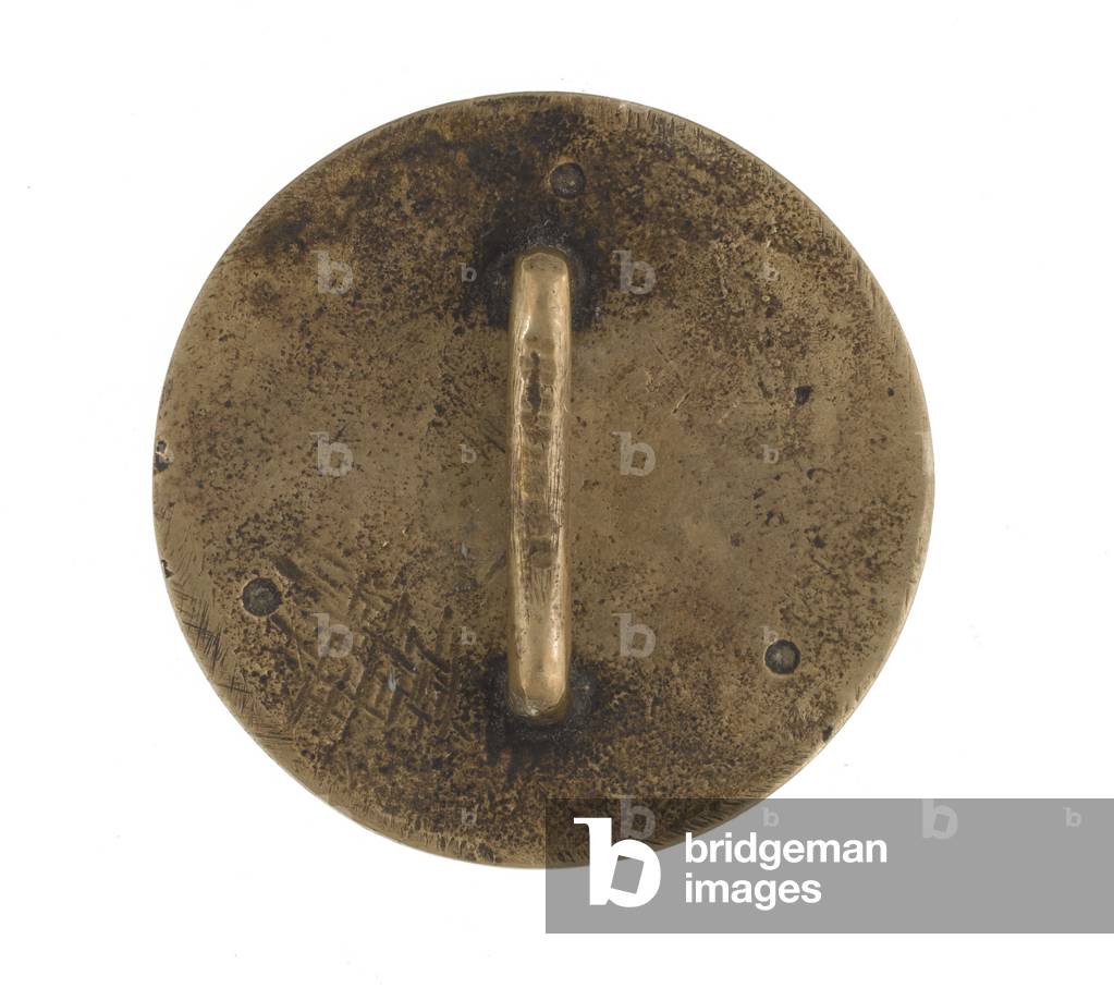 Brow band ornament, Calcutta Light Horse, 1887-1901 (brass)