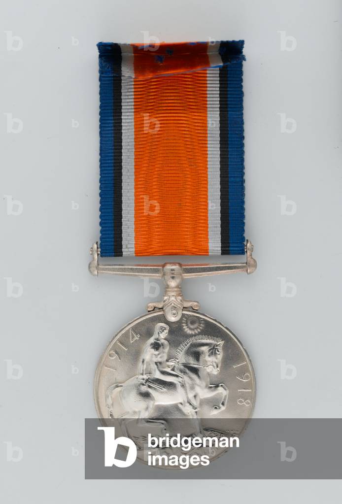 British War Medal 1914-20, 2nd Lieutenant R P Hallowes VC, MC, Duke of Cambridge's Own (Middlesex Regiment) (metal)