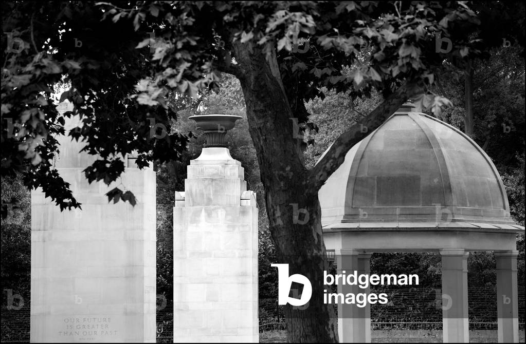 Memorial Gates, Constitution Hill, 2008 (b/w photo)