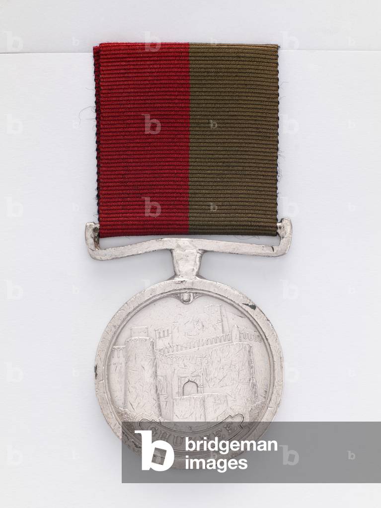 Ghuznee Medal 1839 awarded to Private Hugh Henzey, 13th (The 1st Somersetshire) Regiment of Foot (Light Infantry) (metal)