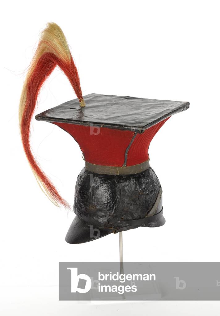 Chapka, officer, Duke of Cornwalls (Loyal Meneage) Yeomanry, 1816 (metal, paper and cloth)