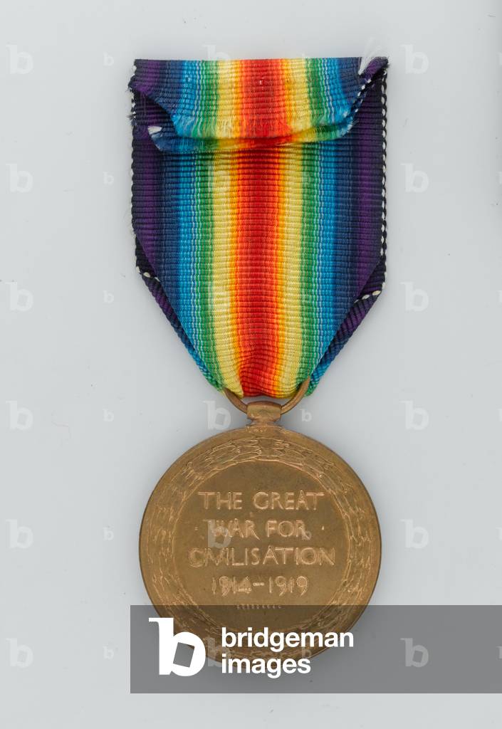 Allied Victory Medal 1914-19, Captain A M C McReady Diarmid, Duke of Cambridge's Own (Middlesex Regiment) (metal)