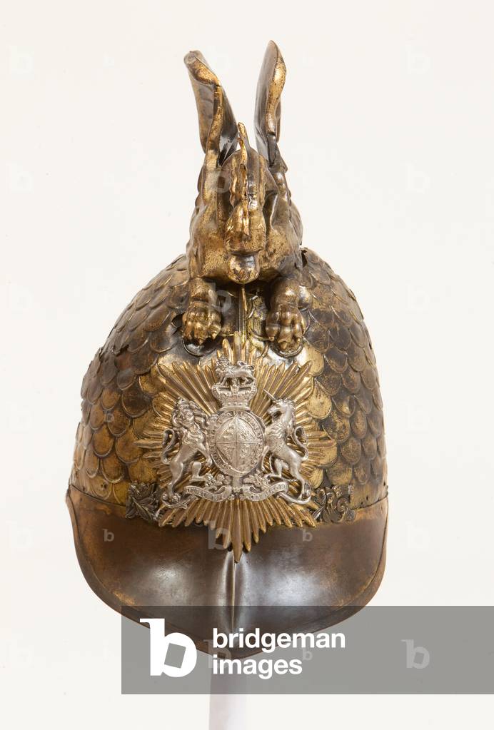 Helmet, unidentified Welsh Yeomany, 1830-1840 (helmet, metal)