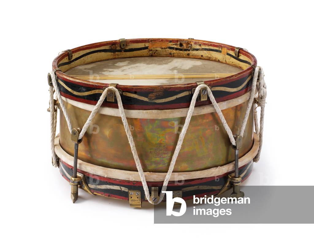 Shallow side drum carried by the 94th Regiment at Bronkhorstspruit, 1880