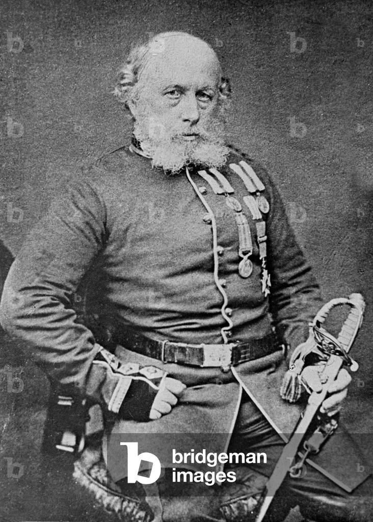 Surgeon Major William Brydon CB, 1864 circa (b/w photo)