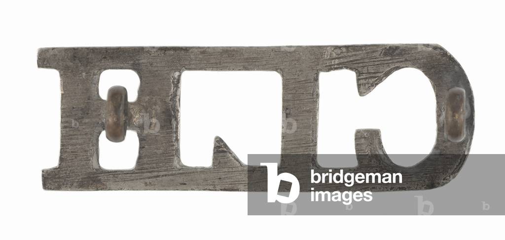 Shoulder title, Calcutta Light Horse, 1887-1947 (metal)