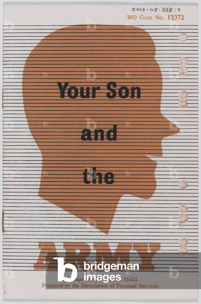 Leaflet: 'Your son and the Army', 1959 (colour litho)