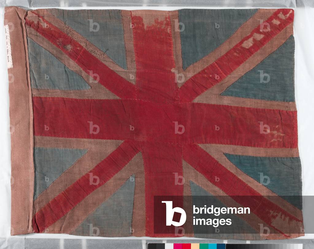 Union flag made in the Kabul Bazaar, 1879 (fabric)