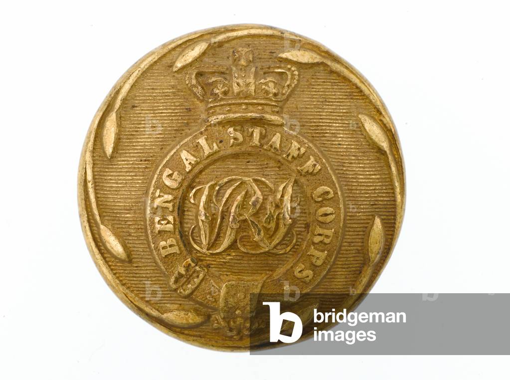 Button, Bengal Staff Corps, 1861-1876 (gilt)
