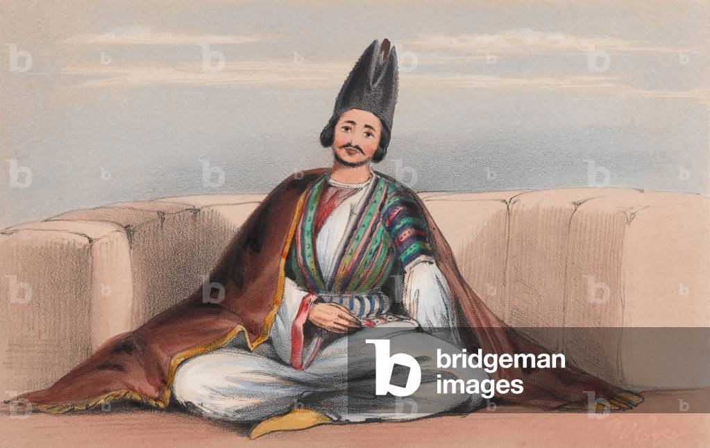Prince Futty Jung, 1842 (colour litho)
