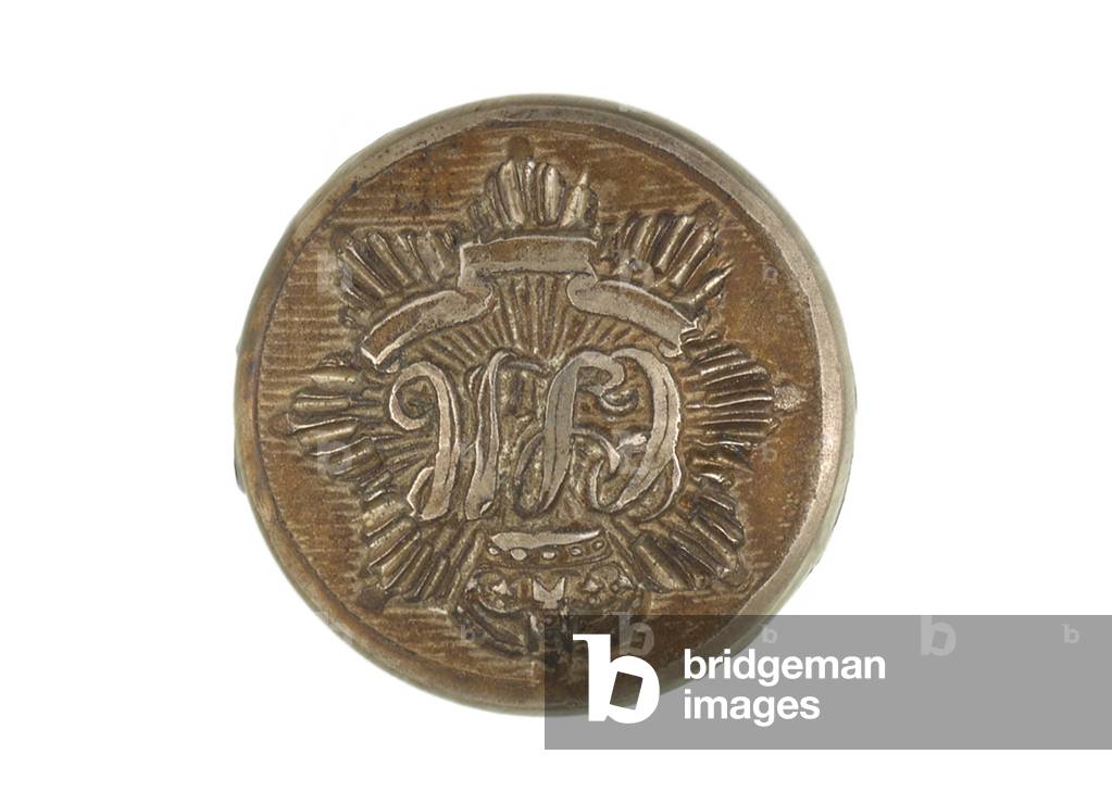Button, Calcutta Light Horse, 1901-1947 (silver plate)