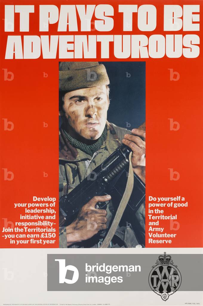 It pays to be adventurous... Do yourself a power of good in the Territorial and Army Volunteer Reserve (photolitho)