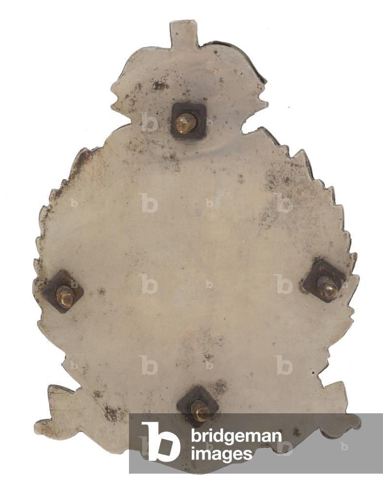 Pouch belt plate, Allahabad Volunteer Rifles, 1871-1901 (metal)