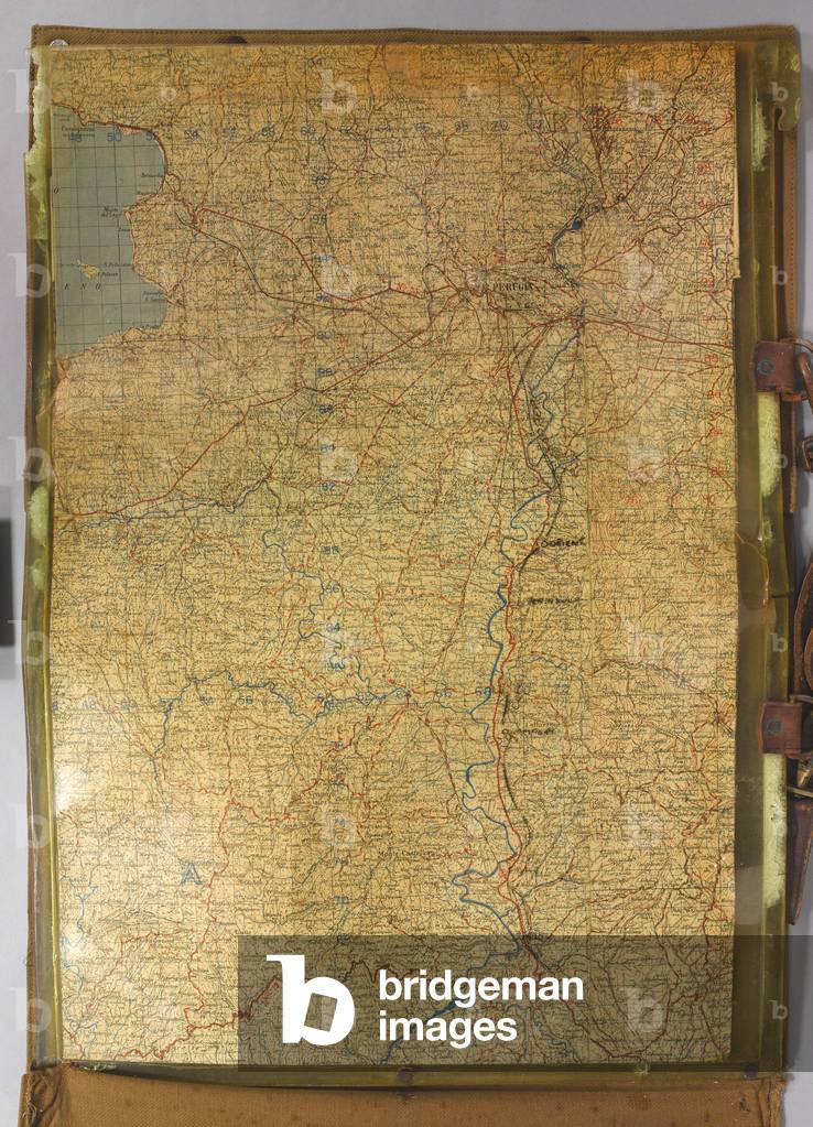 Map case used by Brigadier (later Major General) Joseph Charles Haydon CB, DSO, OBE (1899-1970) while serving as commander of 1st Guards Brigade in Italy, 1944 (case, map)
