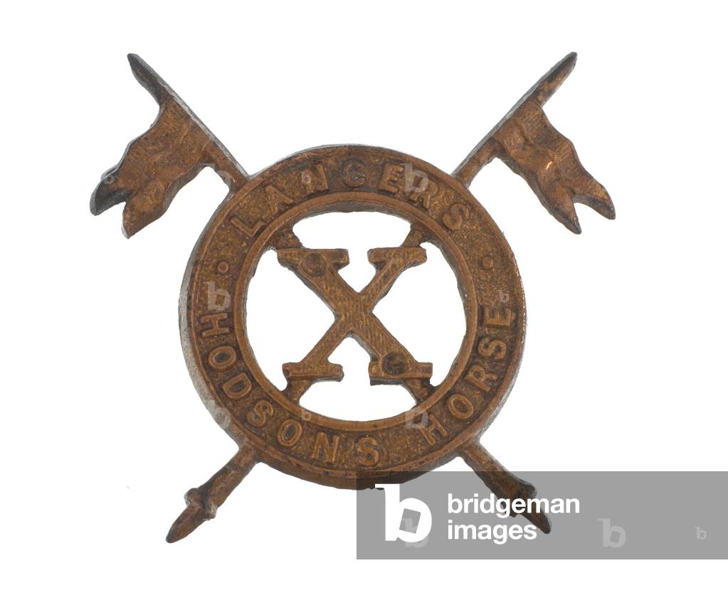 Cap badge, 10th Duke of Cambridges Own Lancers (Hodsons Horse), 1901-1922 (metal)