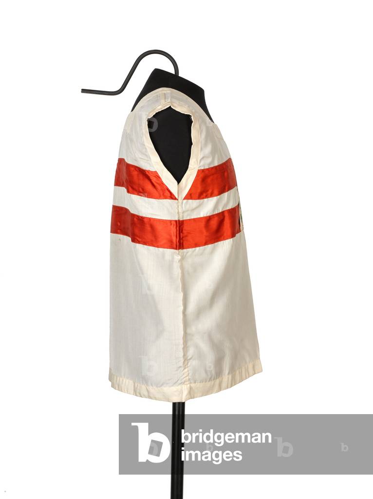 Sports shirt worn at the British Empire Games by Reginald Taylor, 1934 (fabric)