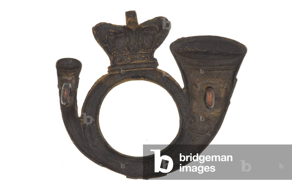 Helmet badge, Bangalore Rifle Volunteers, pre-1901 (metal)