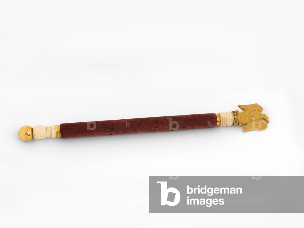 Baton presented to Captain Alexander Kennedy Clarke from the officers of the 1st (or Royal) Dragoons commemorating the capture of a French eagle, 1815 circa