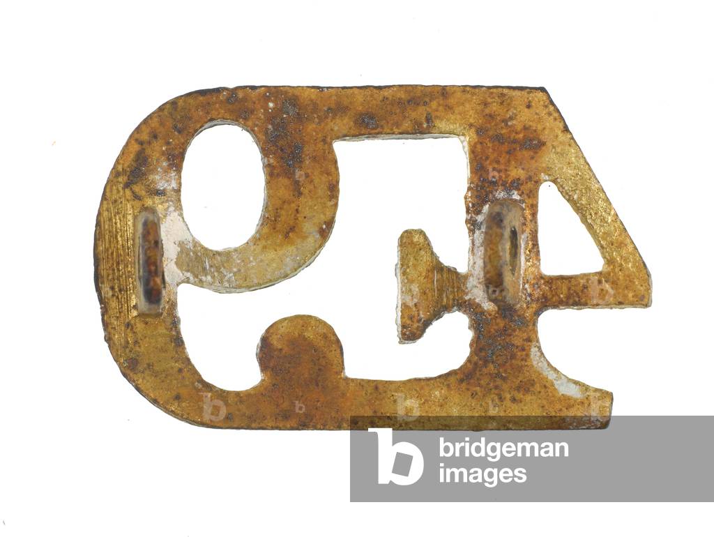 Shoulder title, 49th Bengal Infantry, 1917-1920 (metal)