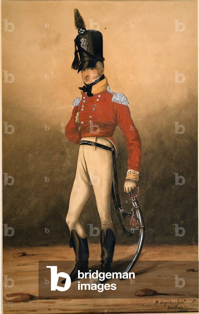 Captain Henry Proctor, 82nd Regiment of Foot, Prince of Waless Volunteers, 1806 (w/c)
