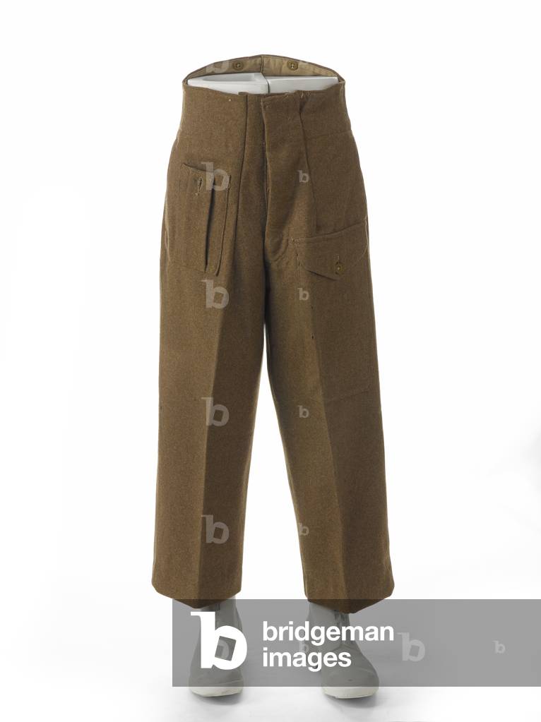 Battle dress trousers worn by Captain Alfred Rowe, 1944 circa (fabric)